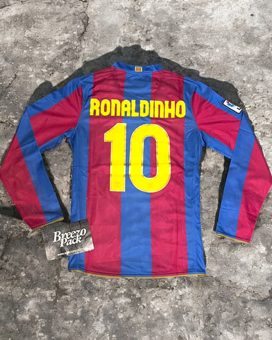 FC Barcelona Home Shirt Men’s Long Sleeve 2007/08